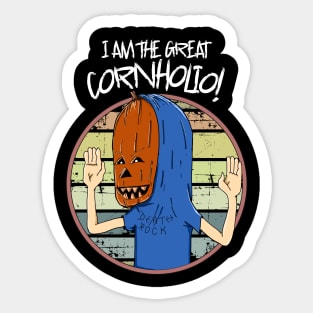 Halloween Cornholio Sticker